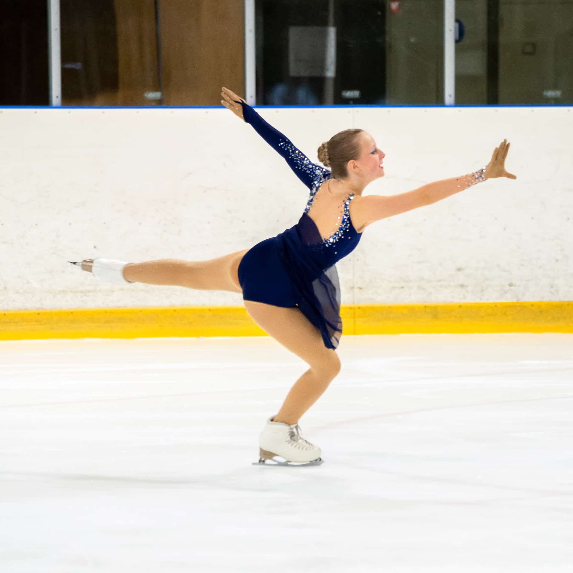 Jeune patineuse du CPLA, club de patinage artistique de Liège